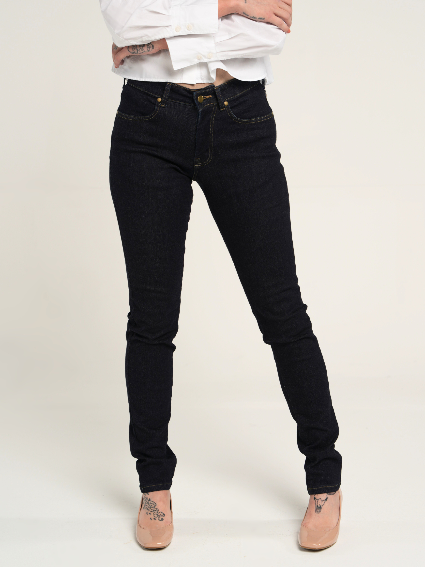 Classic Slim Jean Mid Rise Deep Indigo Wash